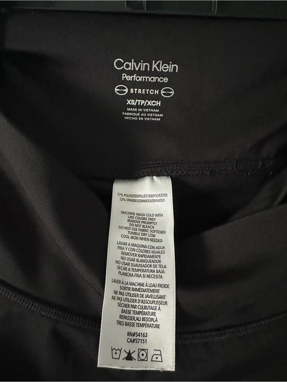 Calvin Klein Black Skater Performance Skirt